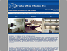 Tablet Screenshot of brooksofficeinteriors.com